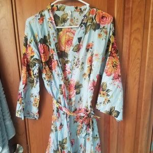 Floral Bath Robe